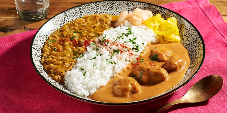 Kit2人前/バターチキンと爽やかキーマのWカレー