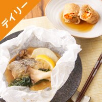 Kit2人前 白身魚の奉書焼き ごま味噌風味 有機野菜 通販 ｏｉｓｉｘ おいしっくす