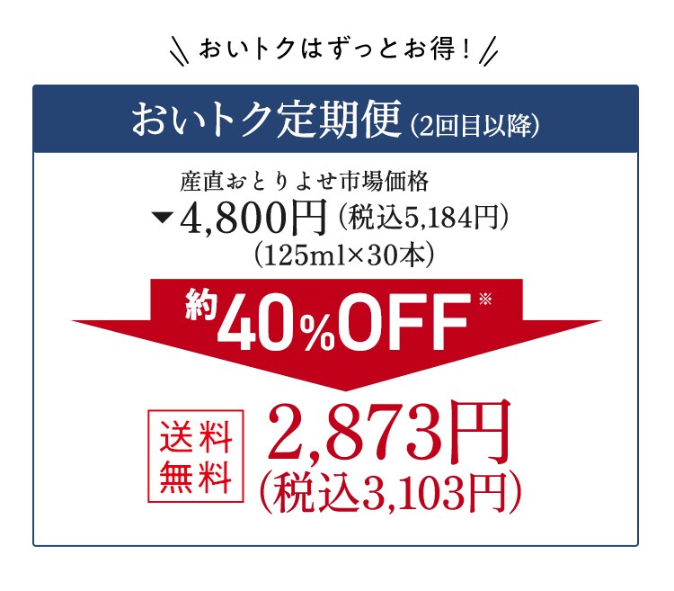 はちみつりんご酢♪＋Fe｜ Ｏｉｓｉｘの定期宅配サービス「おいトク」