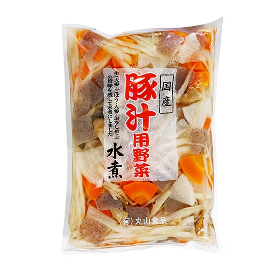 4種の国産野菜とこんにゃく入り 豚汁の具 野菜水煮 有機野菜 通販 ｏｉｓｉｘ おいしっくす