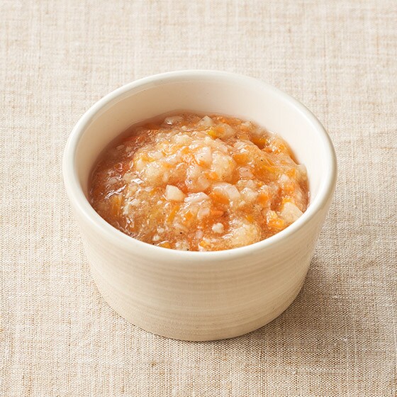 離乳食7 8ヵ月 しらすと3種野菜のトマト風味 有機野菜 通販 ｏｉｓｉｘ おいしっくす