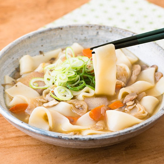 お鍋ひとつで！国産小麦の根菜けんちんうどん|有機野菜 通販