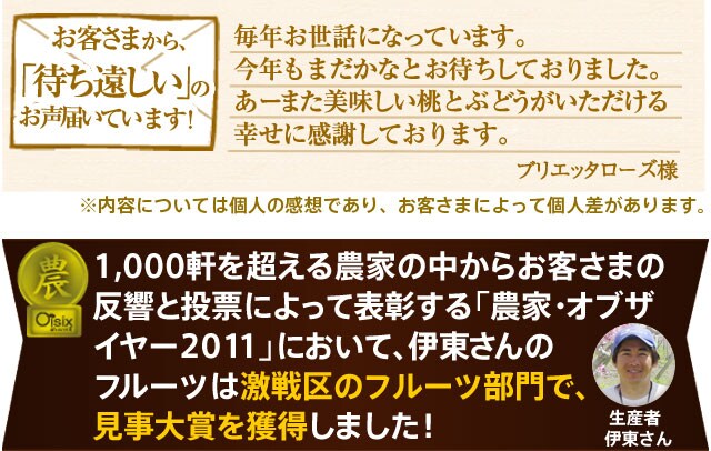 伊東さんのフルーツ頒布会 ｏｉｓｉｘ産直おとりよせ市場